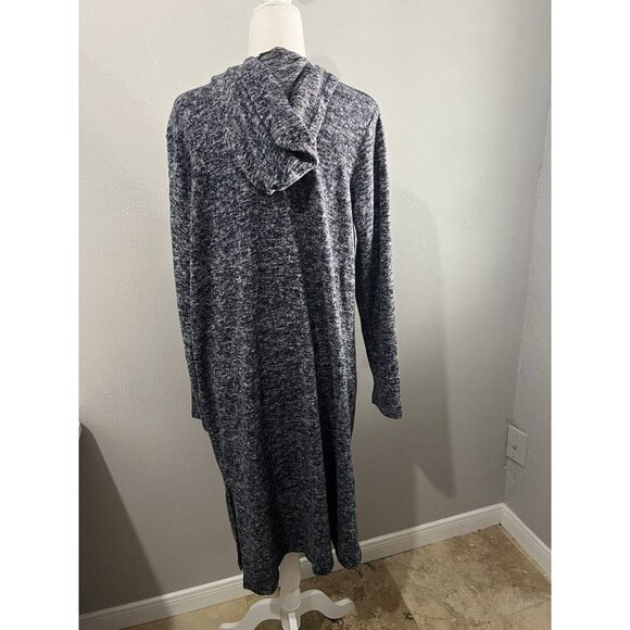 The Royal Standard Cardigan Women Small Lounge Wear Navy Blue Hooded - Picture 8 of 11